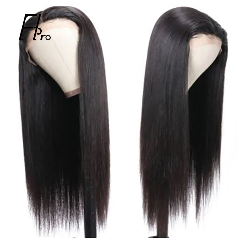 Glueless Straight 13x6x1 T Part Lace Wigs Pre Plucked With Baby Hair